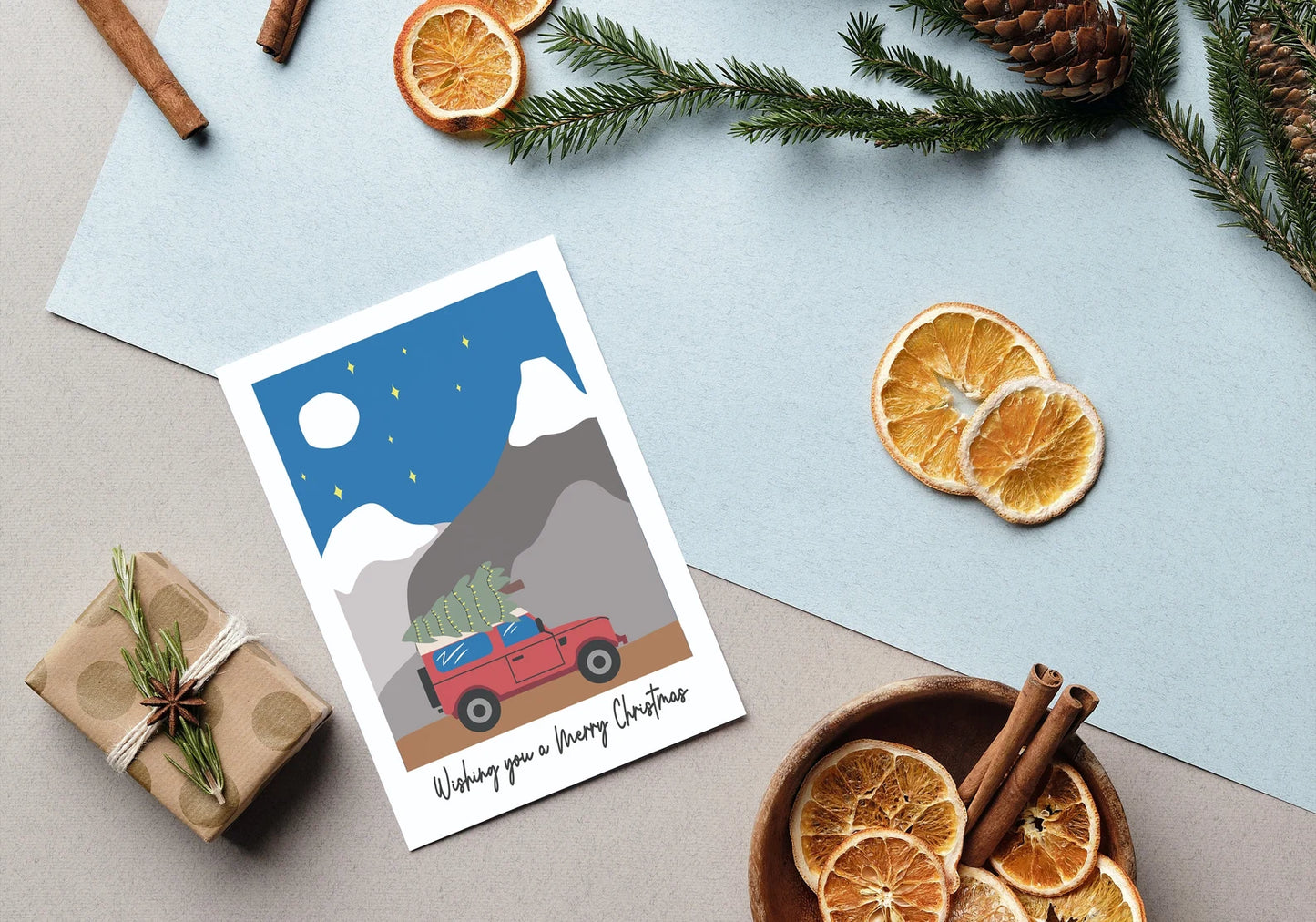 Land Rover Defender Christmas Card