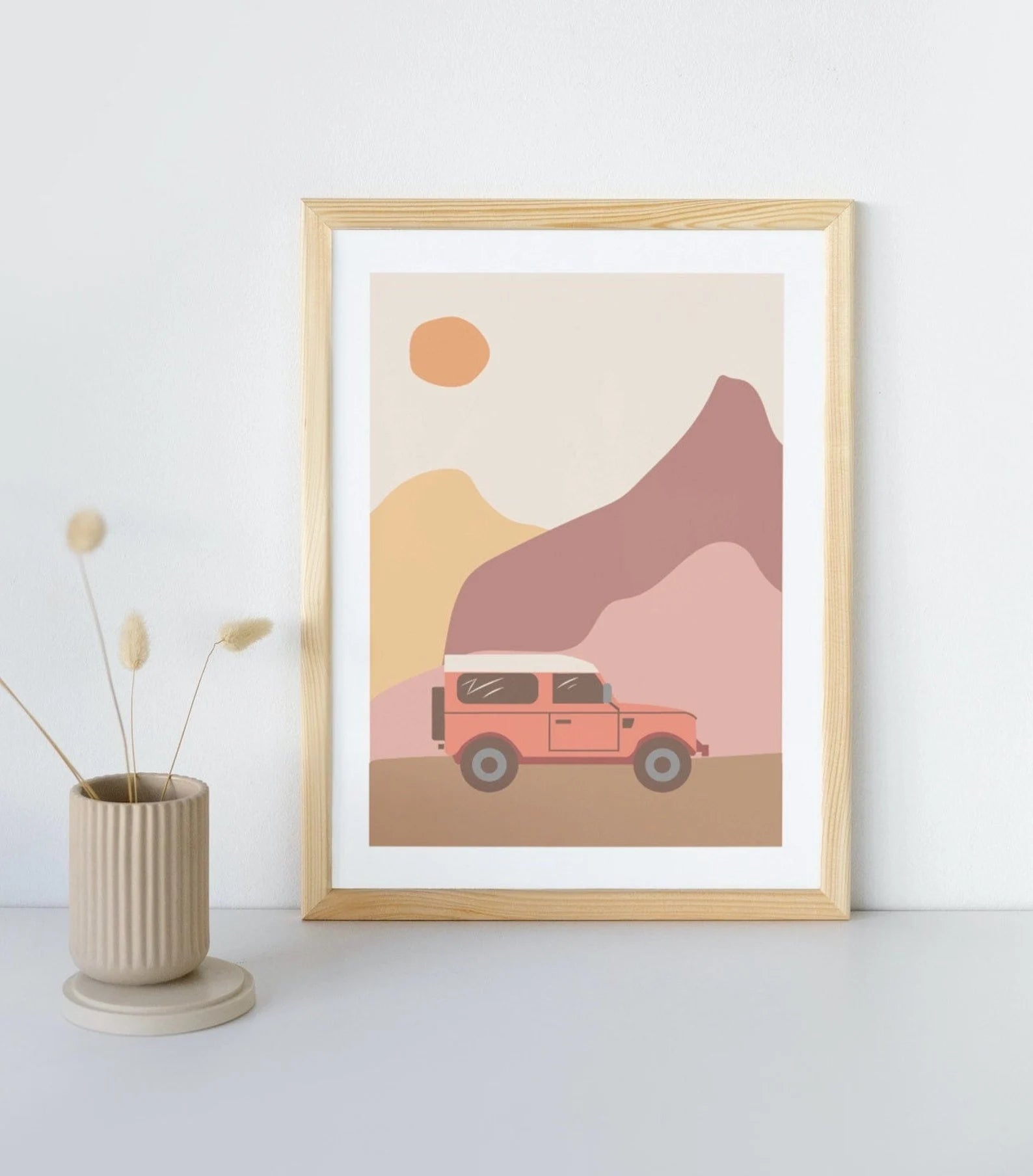 Boho Land Rover Defender Print Pink