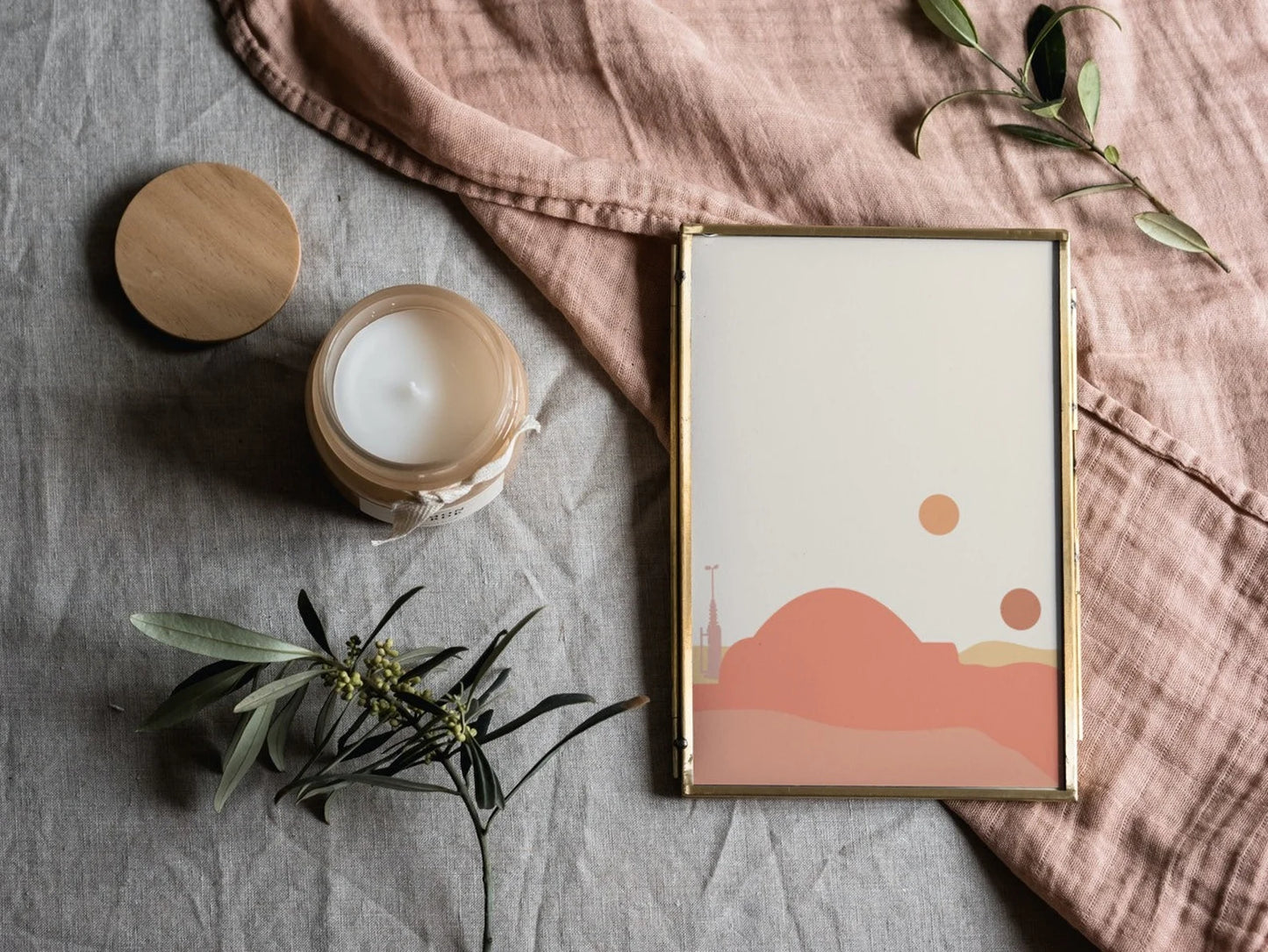 Boho Star Wars Tatooine Print Blush