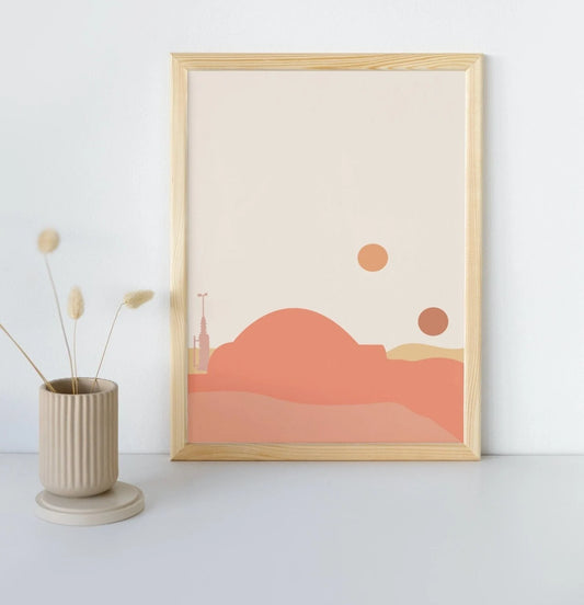 Boho Star Wars Tatooine Print Blush