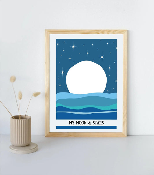 Moon & Stars Print