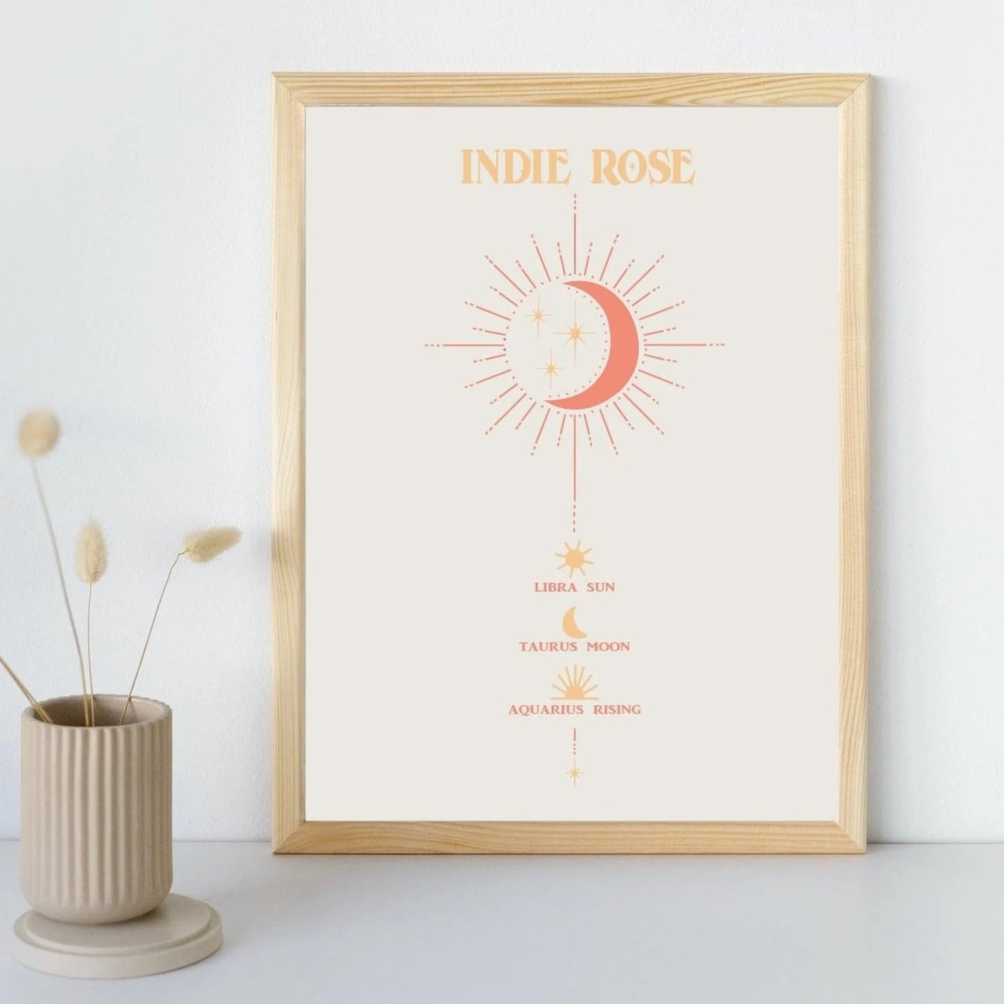 Boho Birth Chart Print