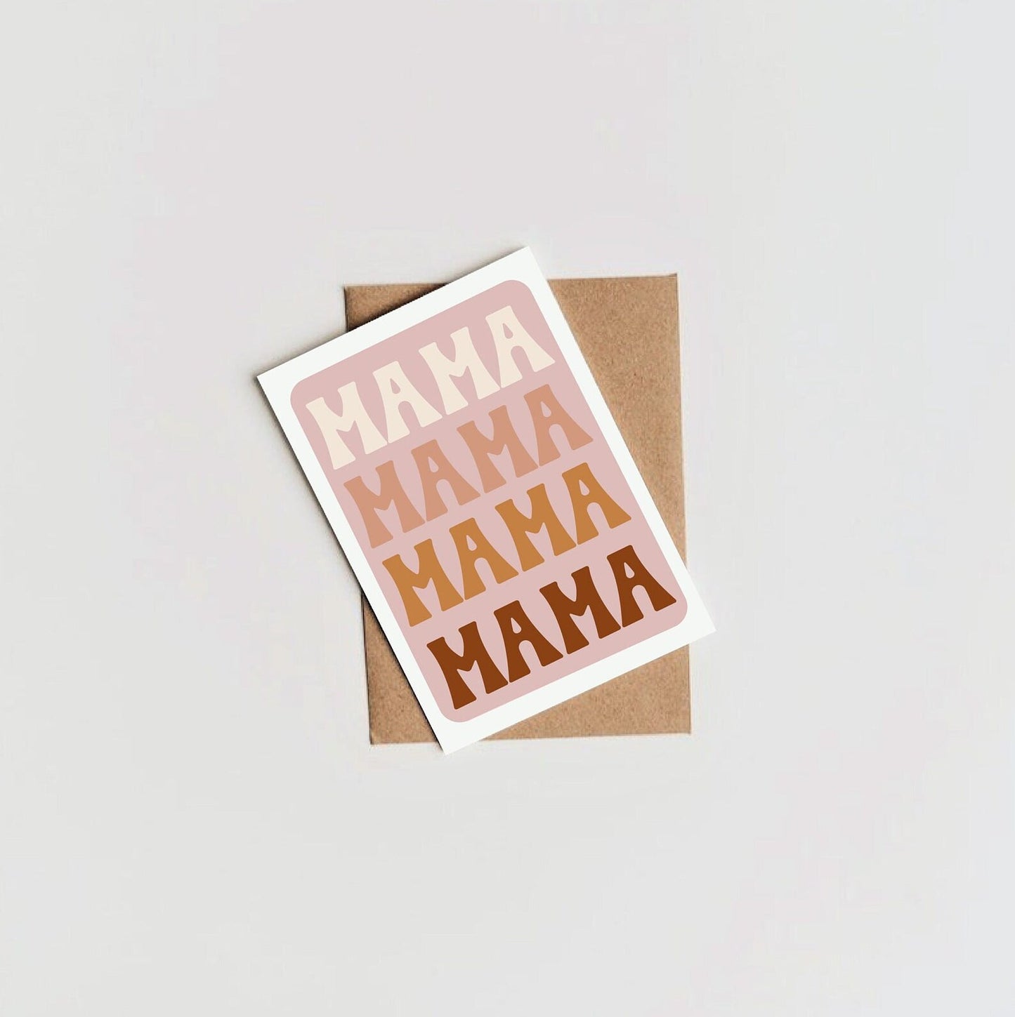 Groovy Mama Boho Style Mothers Day Card